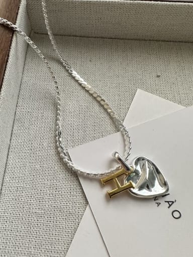 925 Sterling Silver Heart Trend Necklace