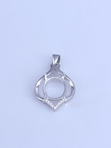 925 Sterling Silver Pendant Setting Stone size: 10*12mm
