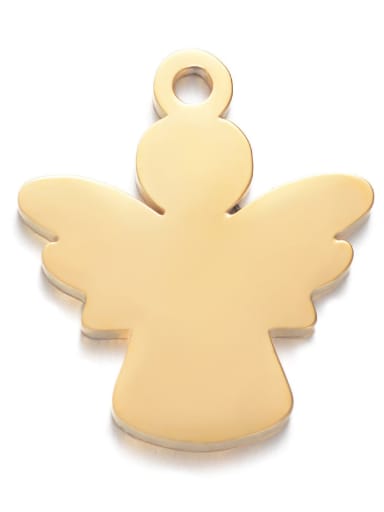 Stainless steel Angel Charm Height : 17 mm , Width: 20 mm