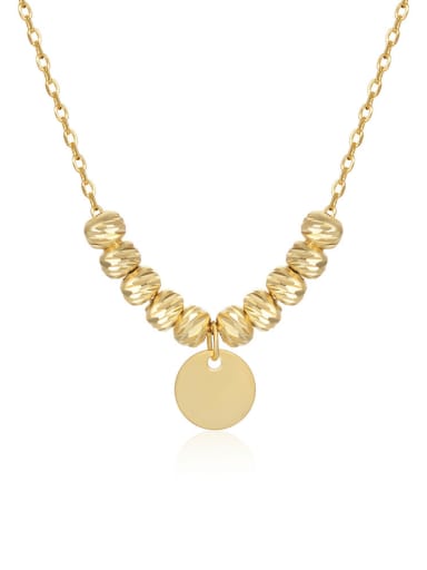 golden 925 Sterling Silver Geometric Vintage Necklace