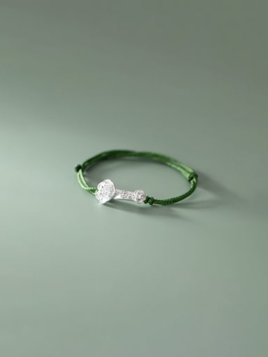 925 Sterling Silver Weave Minimalist Adjustable Bracelet