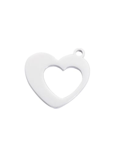 Stainless steel Heart Couple girlfriends Minimalist Pendant