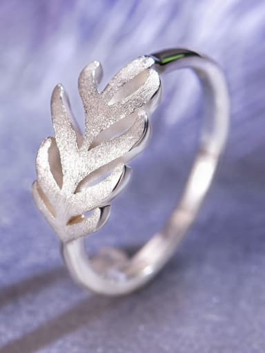 925 Sterling Silver feather wings Minimalist Band Ring