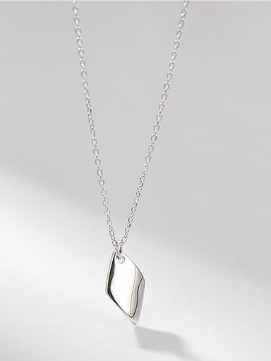 925 Sterling Silver Geometric Minimalist Necklace