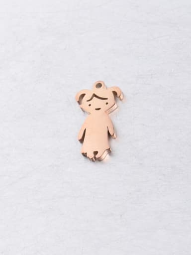 Stainless steel boy and girl couple pendant