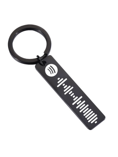 ????????? Stainless Steel Music Scan Code Key Chain