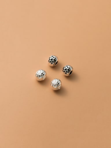 925 Sterling Silver Flower Vintage Beads