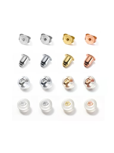 Silicone anti-drop 925 silver earplugs