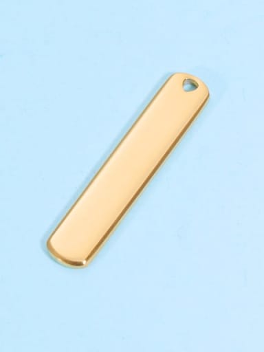 golden Stainless steel Rectangle  Minimalist Pendant