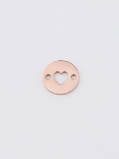 rose gold Stainless steel Heart Minimalist Findings & Components
