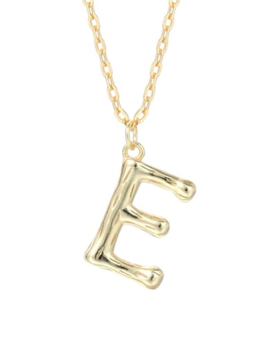 A2041 Letter E 925 Sterling Silver Letter Minimalist Necklace