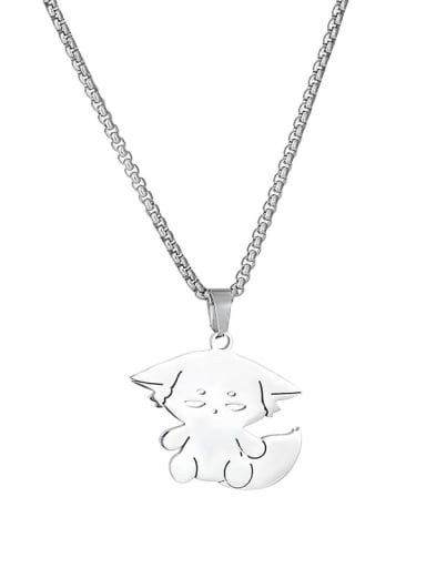 Stainless steel Icon Hip Hop Around the anime Genshin Impact Necklace