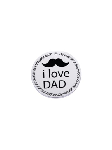 Stainless steel personality simple father's day gift pendant