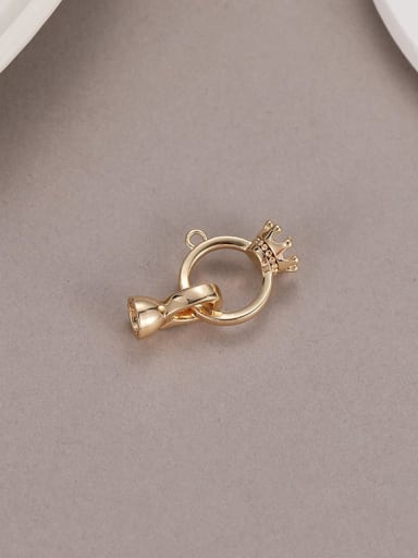 14 Kgold K010706 Brass Hip Hop  Bowknot DIY Pendant