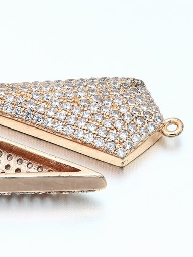 Brass Rectangular Micro-Set Jewelry Accessories