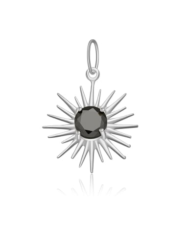 Platinum Sun 925 Sterling Silver Geometric Trend Link Necklace