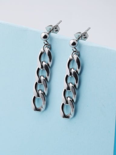 Stainless steel Chain Hip Hop Drop Earring
