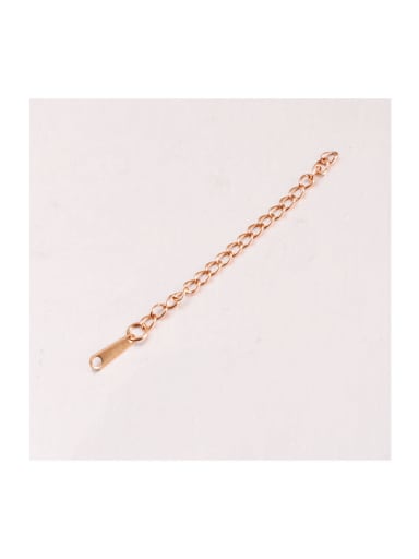 Stainless steel 6.5 cm extension chain with tag