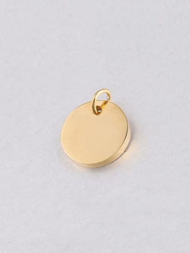 golden Stainless steel round plate lettering round plate hanging ring