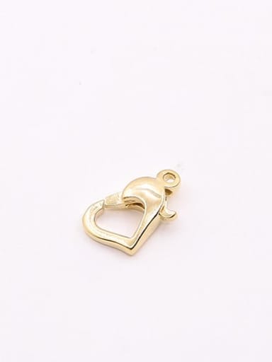 S925 Sterling Silver Versatile Peach Heart Lobster Clasp