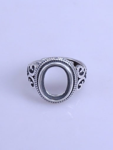 925 Sterling Silver Oval Ring Setting Stone size: 10*13mm