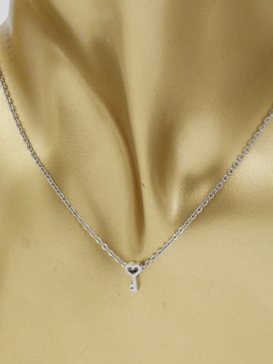 Stainless steel Gold Key Minimalist Necklace