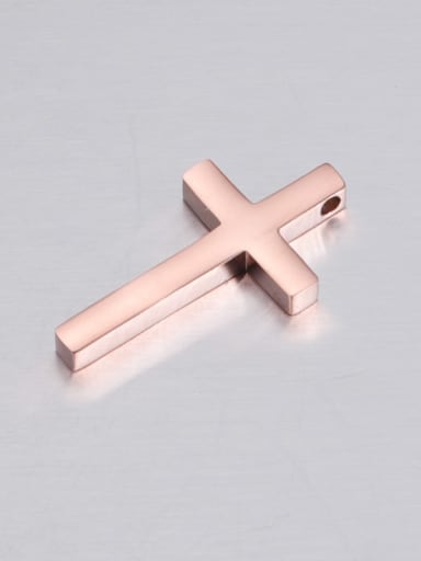 rose gold Stainless steel Cross Minimalist Pendant