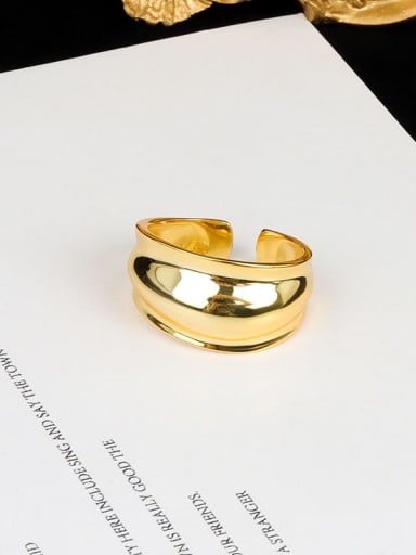 18k gold 925 Sterling Silver Geometric Minimalist Band Ring