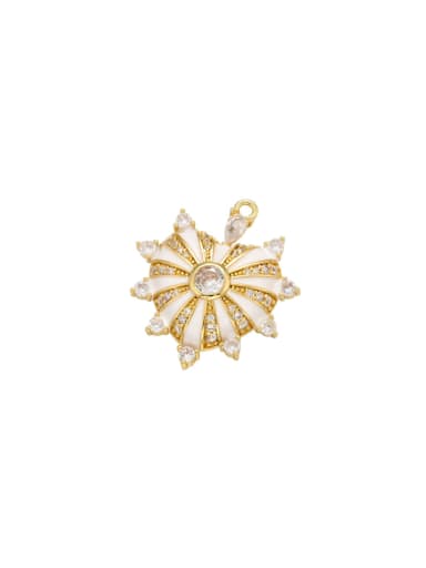 custom Drip oil heart-shaped striped flower-shaped diamond jewelry accessories