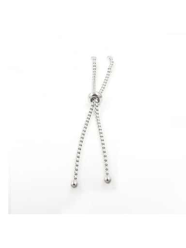 Stainless steel plastic beads adjustable pull box chain