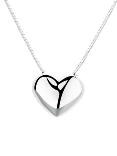D069 small love about 6.2g 925 Sterling Silver Heart Minimalist Necklace