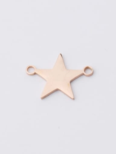 Rose Gold Stainless steel Star Minimalist Connectors