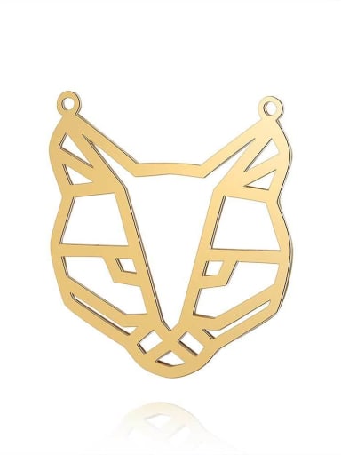 custom Stainless steelGold Plated Fox Charm Height : 29 mm , Width: 32 mm
