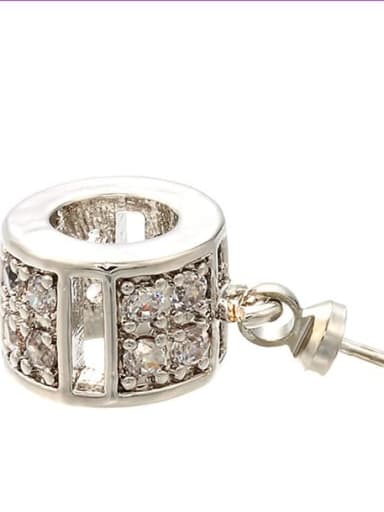Platinum Brass Micro-set macro-hole bead accessories