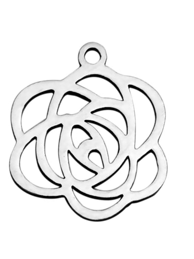 Stainless steel Rosary Charm Height : 15.7 mm , Width: 18.2 mm