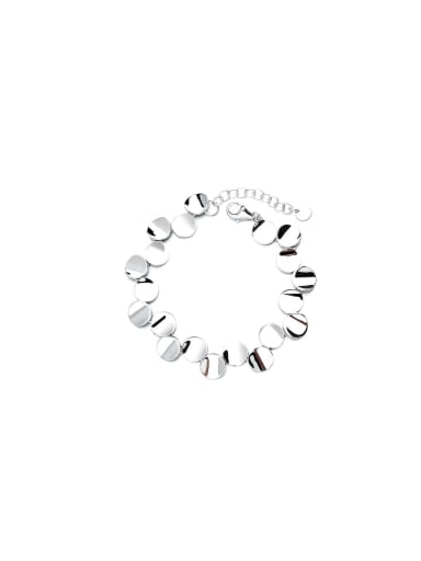 369l Bracelet (about 13.9g) 925 Sterling Silver Vintage Geometric Bracelet and Necklace Set
