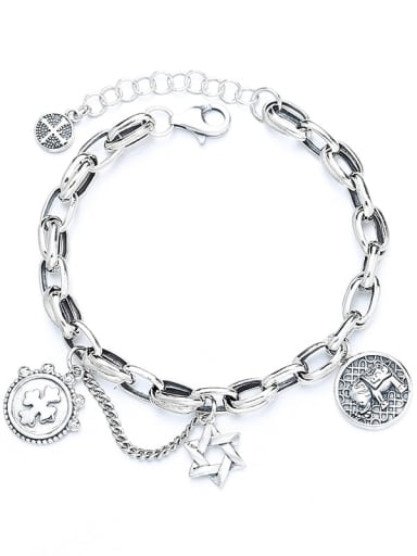 925 Sterling Silver Star Vintage Bracelet