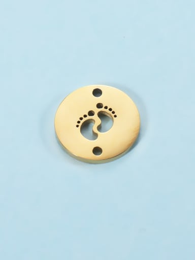 golden Stainless steel hollowed out personality small feet Connectors