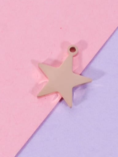 rose gold Stainless steel Star Classic Pendant
