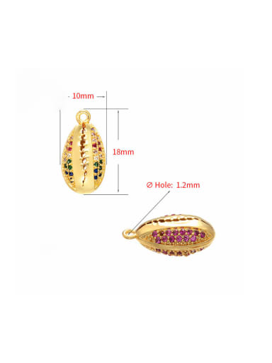 Gold color diamond Brass Microset Fancy Colored Diamond Pendant