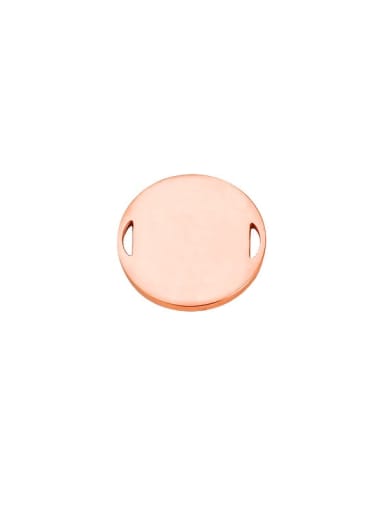 Stainless steel round disc two-hole  pendant
