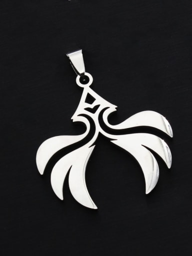 Single wind pendant Titanium Steel Icon Minimalist Necklace
