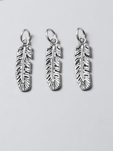 925 Sterling Silver Feather Charm Height : 22 mm , Width: 6 mm