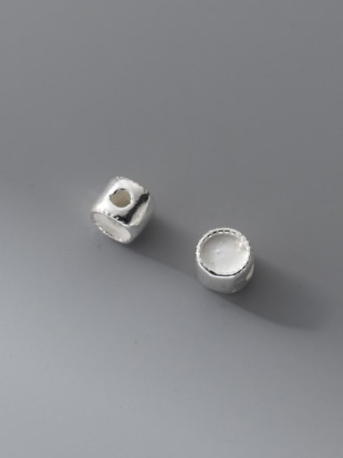 Round 925 Sterling Silver Minimalist Geometric DIY Pendant