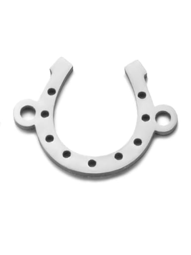 Stainless steel Charm Height : 10 mm , Width: 13.5 mm