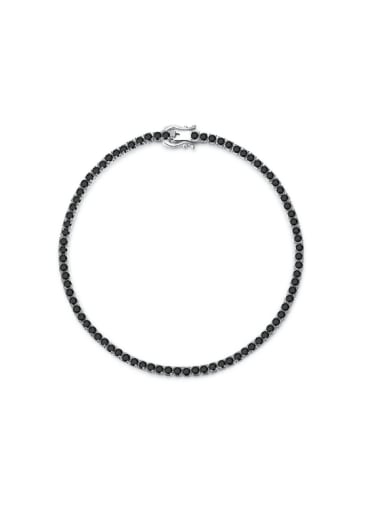 925 Sterling Silver Cubic Zirconia Geometric Dainty Bracelet