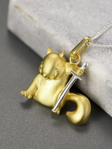 Gold Separation ? LFJE0203D ? 925 Sterling Silver Mouse Trend Pendant