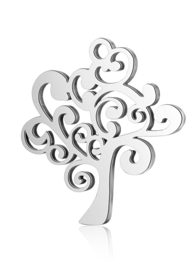 Stainless steel Tree Charm Height : 18 mm , Width: 20 mm