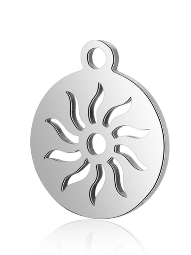 Stainless steel Flower Charm Height : 12 mm , Width: 14 mm