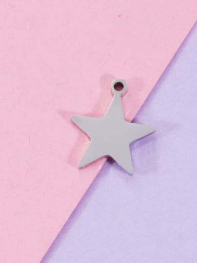 Steel color Stainless steel Star Classic Pendant